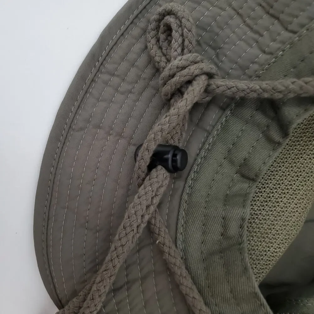 Heat Edge Sun Protection 30 Boonie Hat Outback Packable Unisex SZ S-M Olive